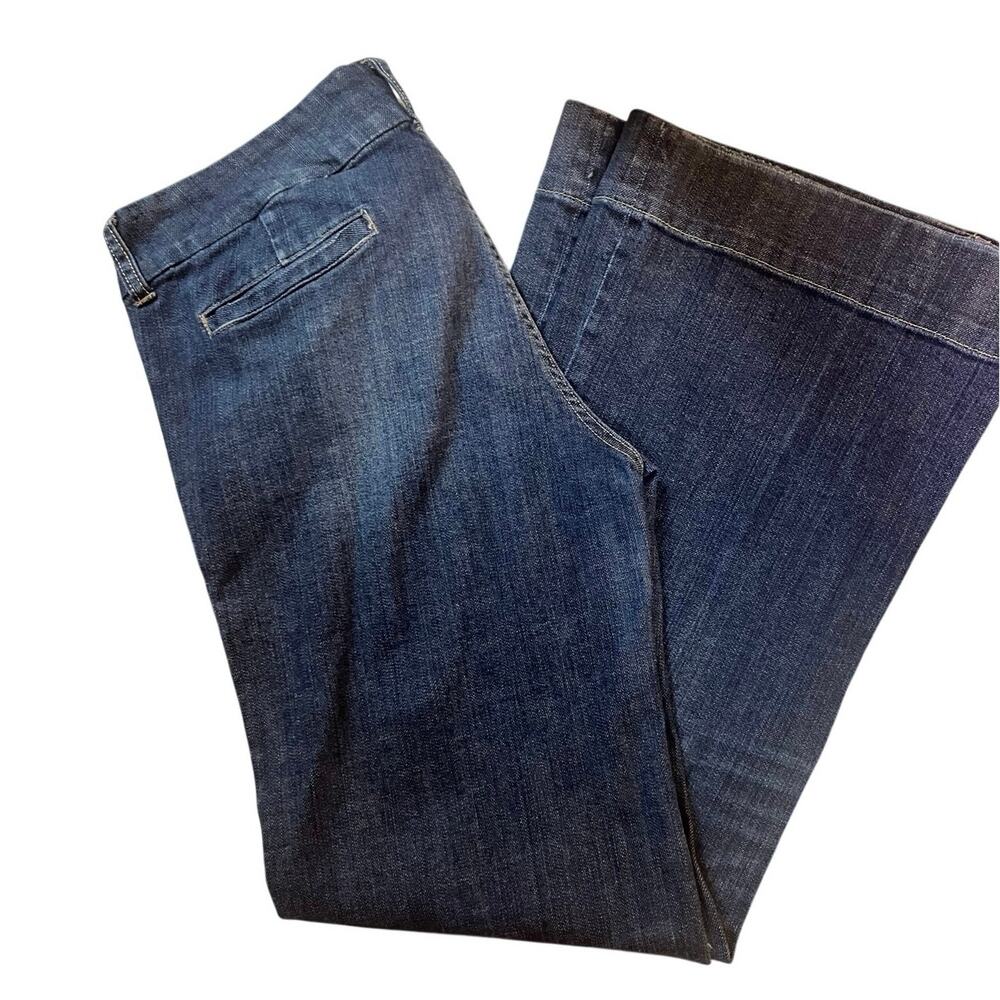 American Eagle Y2K dark wash flare jeans, size 14. - Picture 5 of 5
